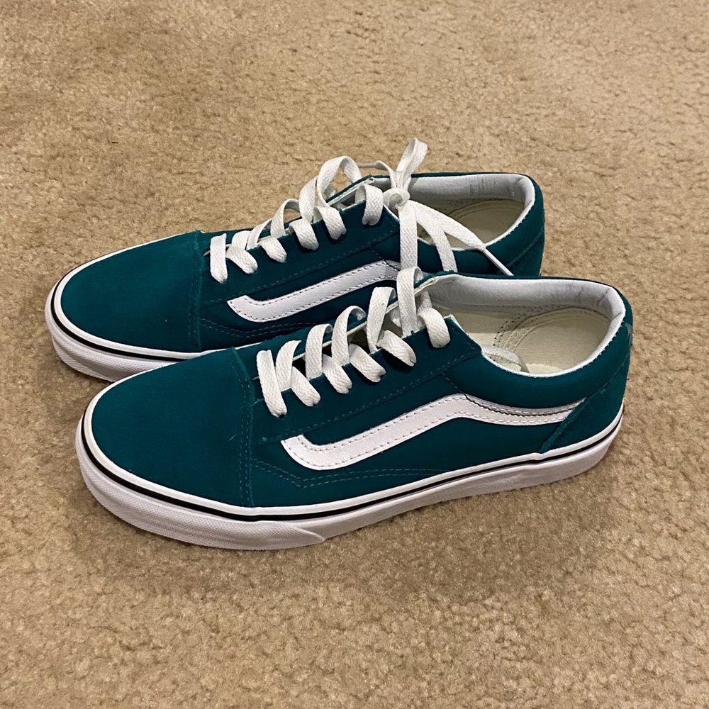 Turquoise old skool vans